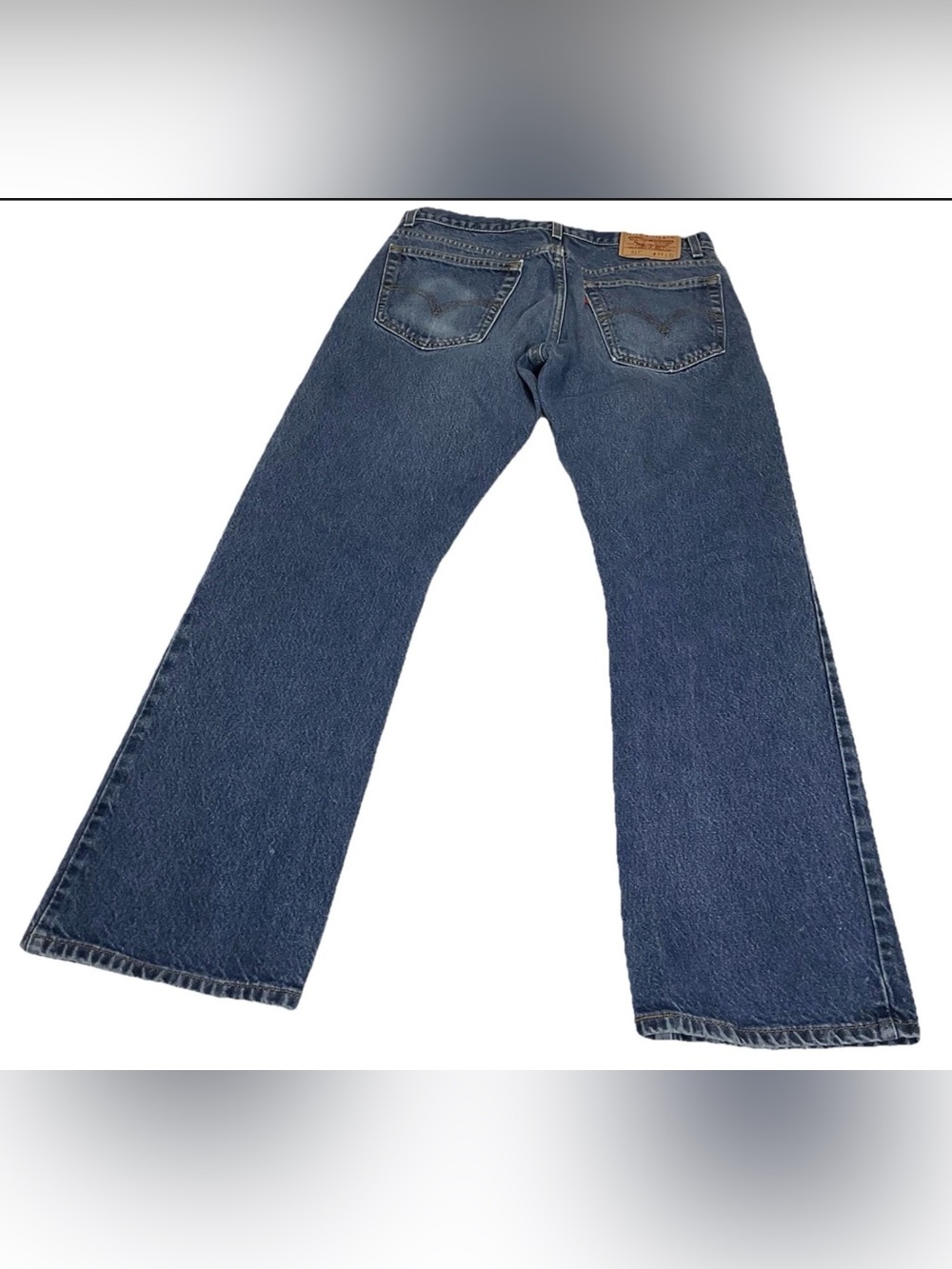 Levi Strauss 517 Bootcut Jeans Mens 34x32  Blue Denim Straight Pants Made Mexico
